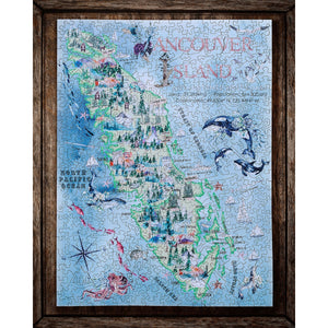 Casse-tête carte de l'île de Vancouver