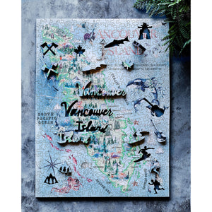 Casse-tête carte de l'île de Vancouver