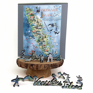 Casse-tête carte de l'île de Vancouver